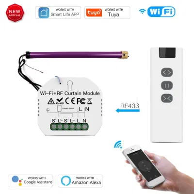  WiFi+RF433 Mini DIY Smart ролик жалюзи жалюзи шторки модуль переключателей