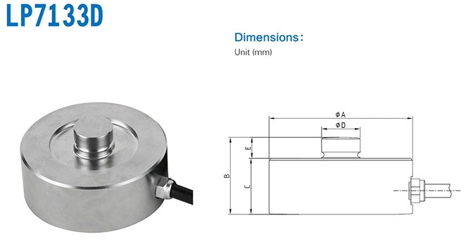 250kg 500kg 100t Professional China Manufacturer Compression Mini Button Load Cell