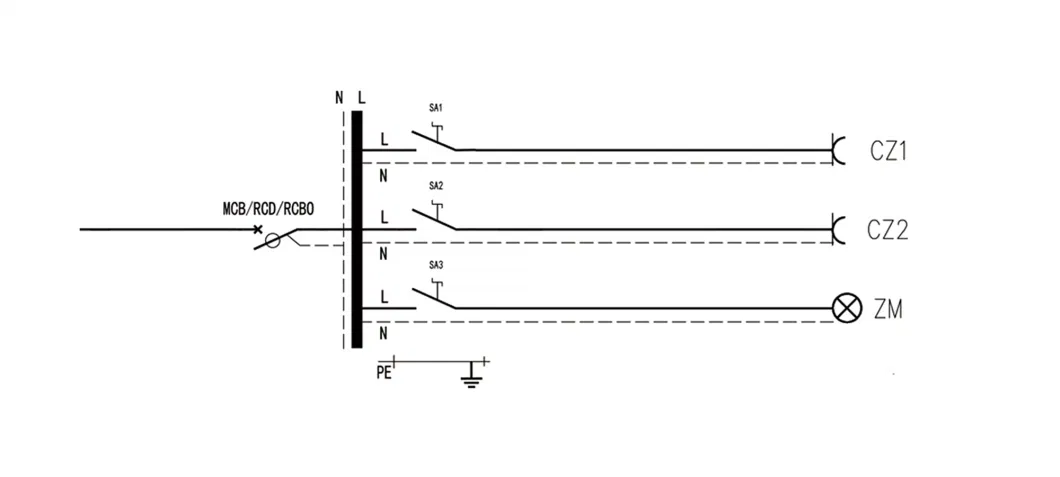 Ready Board for Nigeria Grid Power Supply Distribution Board with Bulkhead LED Light Connect with Transformer