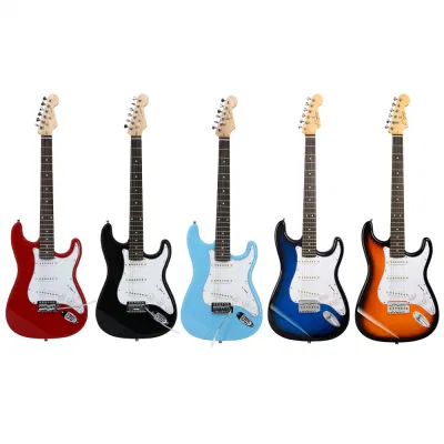 China Factory Customs Martin Guitar Electronic Jazz Guitar Kit String Musical Instruments Colorful Carbon Fiber St Bass Guitar Electric Guitar