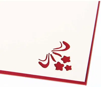 Can Be Customized Red Narcissus Flower Pop up Birthday Card