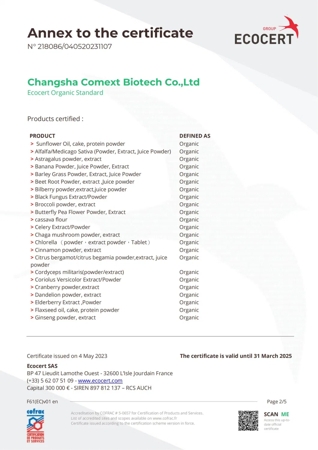 Comext Factory OEM 1-45% Echinacoside 1-20% Acteoside Plant Extract Cistanche Tubulosa Powder