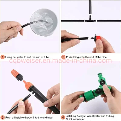 Automatic Drip Irrigation System DIY Micro Drip Irrigation Systems Drip Irrigation Drip Irrigation System Mosaic Flat Emitter Type Black Irrigation Drip Tape