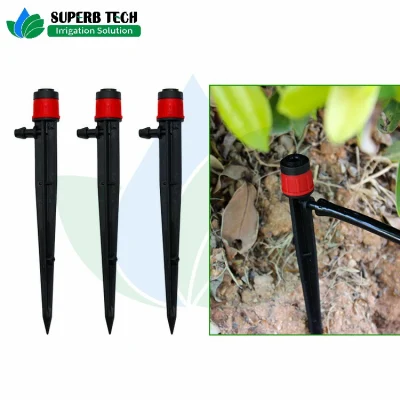 Garden Sprinkler Plastic Adjustable Dripper Bubbler on Stake