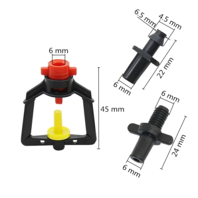 Refraction Atomization Nozzle Greenhouse Hanging 360 Degree Micro-Sprinkler Agricultural Watering Cooling Humidify Tool