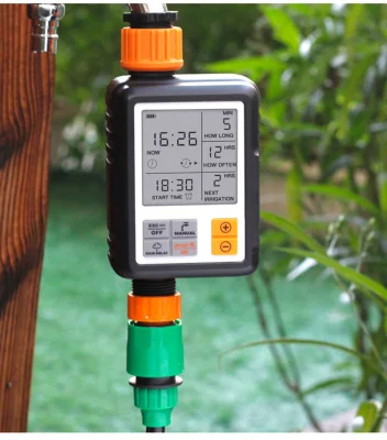  Hose Timer Sprinkler Irrigation Rain Sensor Water Irrigation Child Lock Auto Manual Mode IP65 Waterproof Large Screen Home Garden Spray