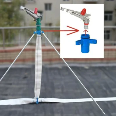 Automatic Irrigation System Rain Water Gun Sprinkler 360 Gear Drive Impact Sprinkler