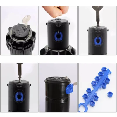 3/4 Inch Female Thread Rotor Pop-up Sprinkler Gear Drive Lawn Sprinkler Head Part-Circle Pattern 40~360 Adjustable 5004 Series