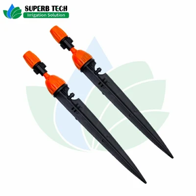 Ajustable Bubbler Dripper with Stake Without Pressure Compensation
