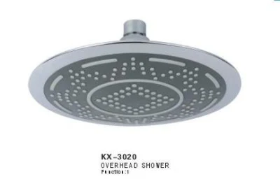  Chrome ABS Shower Head Round Handheld Rain Plastic Shower Nozzle with 3 Functions Shower Sprinkler Overhead Shower (KX-3020)