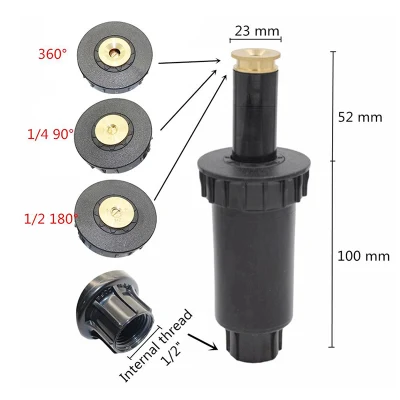 360 Degree Garden Irrigation System Water Pop up Sprinkler