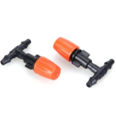 Spray Nozzle Emitter Three Way Connector Micro Sprayer Dripper Mist Sprinkler Garden Drip Irrigation Atomization Nozzle
