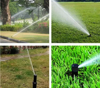 3/4 Inch Female Thread Rotor Pop-up Sprinkler Gear Drive Lawn Sprinkler Head Part-Circle Pattern 40~360 Adjustable 5004 Series