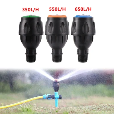  360 Degree 1/2&quot; Male Garden Watering Sprinkler 350/550/650L/H Lawn Agriculture Irrigation Accessories Automatic Rotating Sprinkler