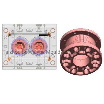  Plastic Agriculture Water Distribution Butterfly Valve Mold Industrial Pressure Sustaining Injection Mould