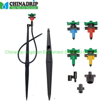 Drip Irrigation Garden Water Sprinkler System Mini Sprinkler with Stake Assembly
