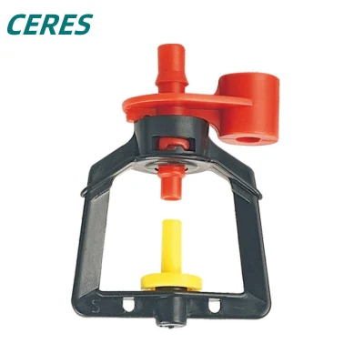 Durable Plastic Ground Insertion Garden and Greenhouse Water Irrigation Micro Sprinkler