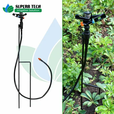 1/2inch Plastic Male Thread 360 Degree Water Rotating Impact Sprinkler Plant Irrigation