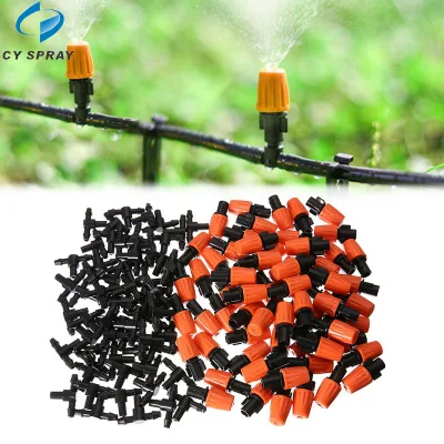 Spray Nozzle Emitter Three Way Connector Micro Sprayer Dripper Mist Sprinkler Garden Drip Irrigation Atomization Nozzle
