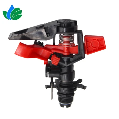 1/2 Inch Plastic Adjustable Impact Sprinkler for Garden Farm Irrigation System