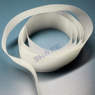 Polyester Mesh Fabric Strips &amp; Ribbons Slitting and Cutting by Ultrasonics with Closed Edge, Minimal Material Build-up