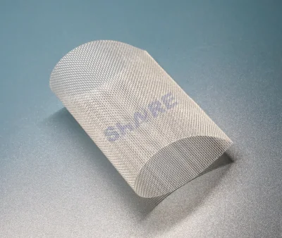  Polyester Filter Mesh Micro Tubes, Tubes, Tube Cuts, Rectangles, Segment, One End Sealed, Two Open Ends