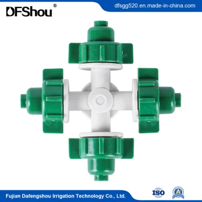  Greenhouse Watering Spray Fine Four out Atomizing Micro Sprinkler