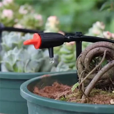Wholesale 0~40L Adjustable Dripper Irrigation System Micro Sprinkler Drip Irrigation Water Dripper Emitter