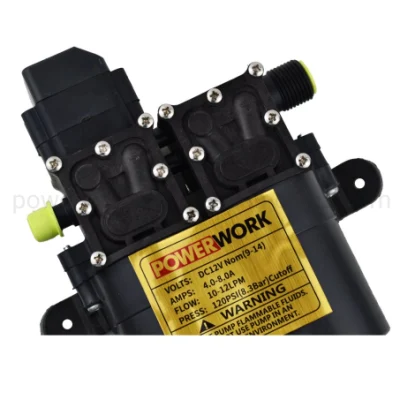  High Flow Battery Operated Motor Water Sprayer Pump Electrical Micro Irrigation Double 12VDC Diaphragm Pumps