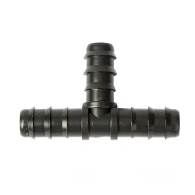  Wholesale Micro Drip Irrigation System Plastic Barbed Tee Irrigation Black Poly Pipe Fittings Connector