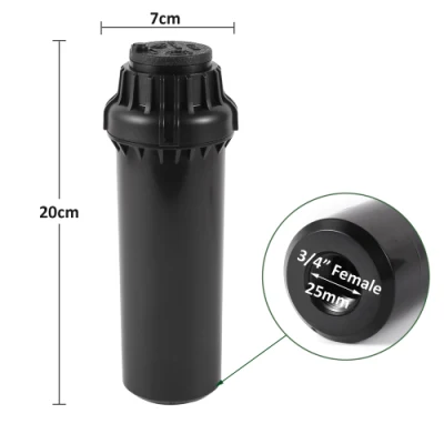  Garden 40-360 Degree Adjustable 3/4 Inch Female Thread Lawn Rotor Pop-up Sprinkler with 12PCS Replacement Nozzle