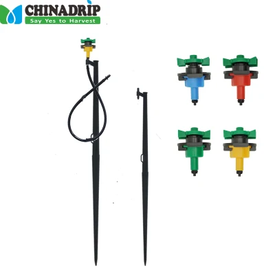 Drip Irrigation Garden Water Sprinkler System Mini Sprinkler with Stake Assembly
