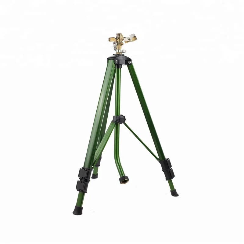 Brass Impact Impulse Sprinkler with Telescopic Aluminum Tripod