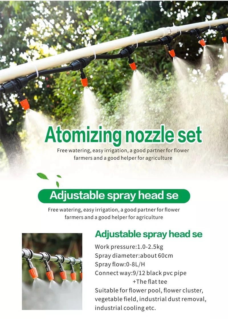 Cost-Effective Plastic Mini Rotating Micro Sprinkler Irrigation System for Greenhouse