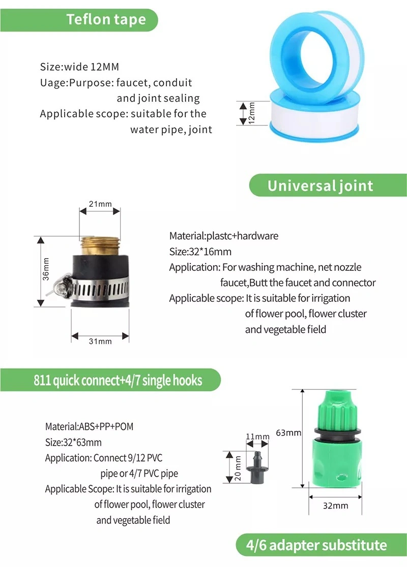 Cost-Effective Plastic Mini Rotating Micro Sprinkler Irrigation System for Greenhouse