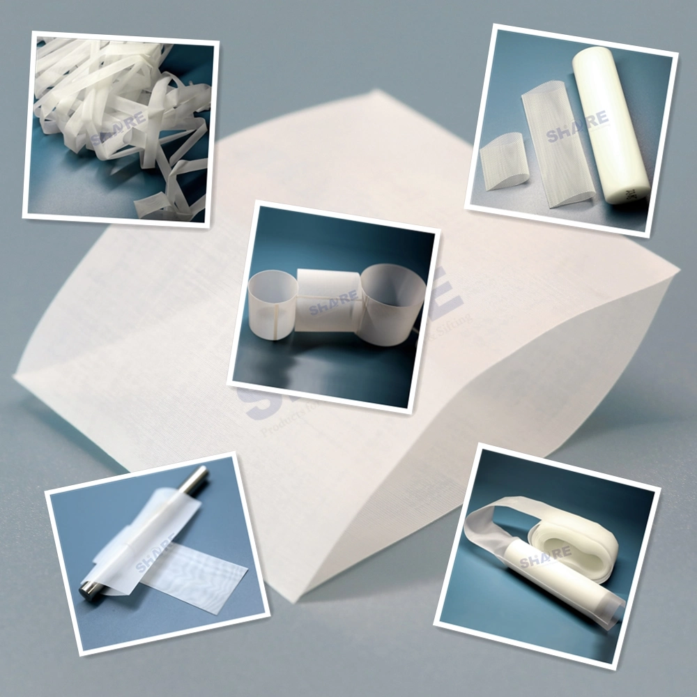 Polyester Filter Mesh Micro Tubes, Tubes, Tube Cuts, Rectangles, Segment, One End Sealed, Two Open Ends