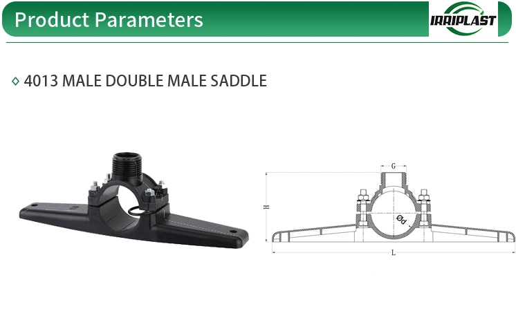 High Quality HDPE PP Compression Fittings Male Saddles Base