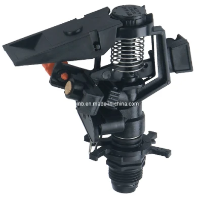 Eficiente y ajustable para el riego Aspersores impulso Plastic-Steel