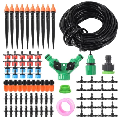 DIY 5/10/15/20/25/30/40 m de Micro automático de la atomización del sistema de riego por goteo Riego Jardín Auto Kit de riego de pulverización