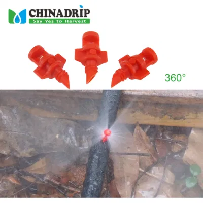  Tuberías de riego por goteo para invernaderos y boquillas rociadoras de nebulización y microaspersores.