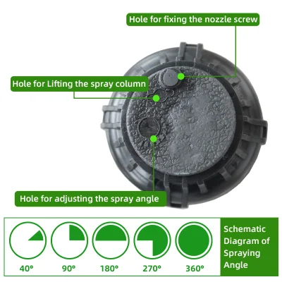 Alta calidad 360 grados Drives aspersores de césped rosca hembra rotor Rociador de pop up
