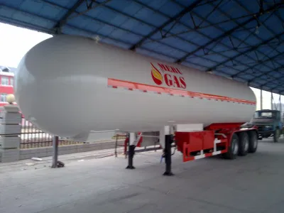 Sinotruk 3 Ejes 55000 litros GPL semi remolque cisterna de transporte