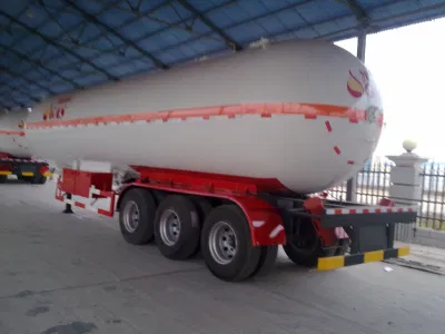 Sinotruk 3 Ejes 55000 litros GPL semi remolque cisterna de transporte
