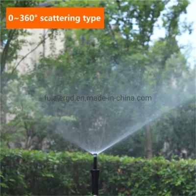 360 pulgadas rosca hembra Sprinkler de 1/2 grados automático Boquilla de rayos de chorro de dispersión de riego de césped
