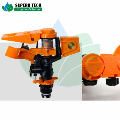 Riego de jardín rociador de impacto plástico Ahorro de agua rociador ajustable