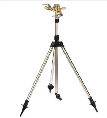Trípode telescópico de rociadores de pulverización de agua para riego de jardín de césped