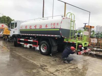 DFAC 4X2 utiliza las 6 ruedas Mini Camión cisterna de agua rociadores