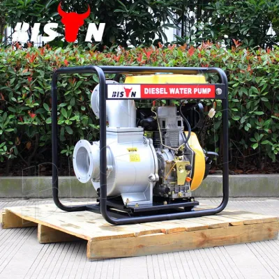  Bison (China) Bsd60 (e) 192f 498cc arranque eléctrico del motor refrigerado por aire Bomba de agua diésel portátil de 6 pulgadas para riego agrícola