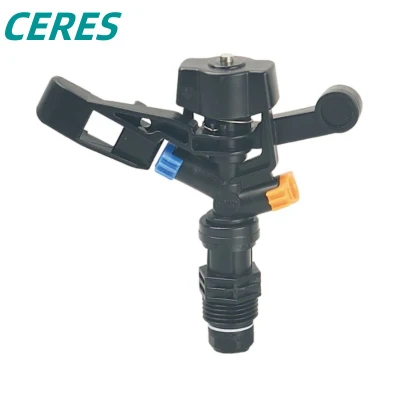  Sistema agrícola rociador de impacto de plástico de rosca macho de 1/2&quot; para Riego