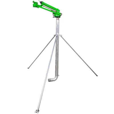 Pistola de riego de acero inoxidable 1,1m o 2,2m Tipo de trípode Soporte de rociadores Big Rain Gun de 2&quot;